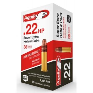 Box of Aguila .22LR 38gr CPHP 50 Rounds Ammunition