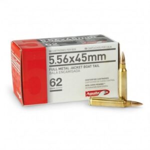 Aguila 5.56x45mm 62gr FMJBT 50 Rounds Ammunition Box