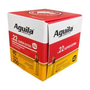 Aguila Super Extra High Velocity .22 LR 40gr CPLRN 250 Rounds - High-Performance Ammunition