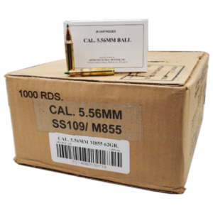 Armscor Ammo 5.56mm 62gr FMJ 1,000 Rounds - Bulk Packaging