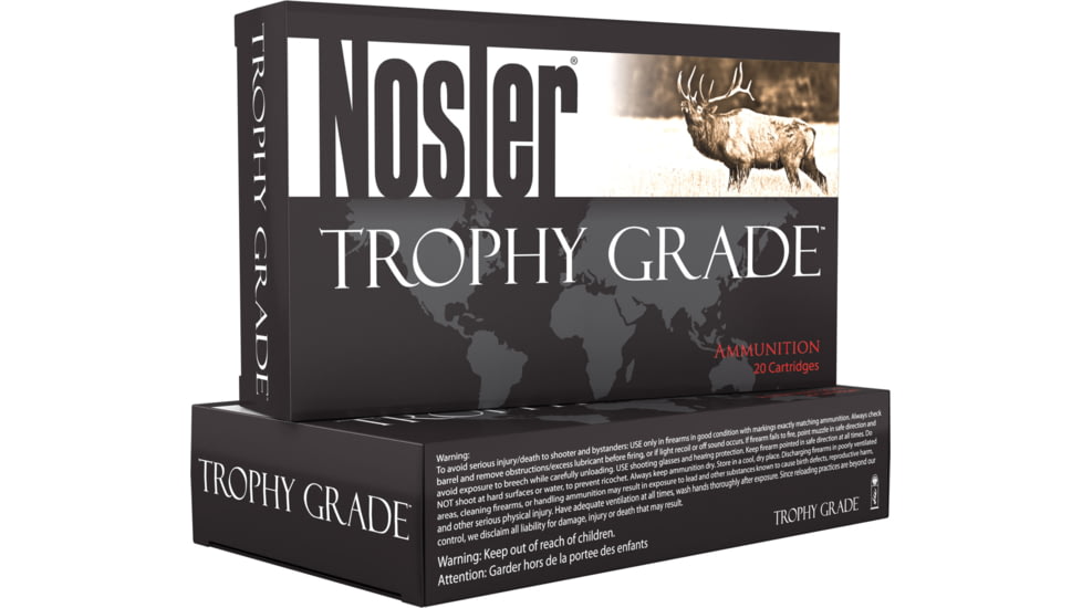 Nosler Trophy Grade .35 Whelen 225 Grain AccuBond Brass Cased Centerfire Rifle Ammunition 500 ROUNDS