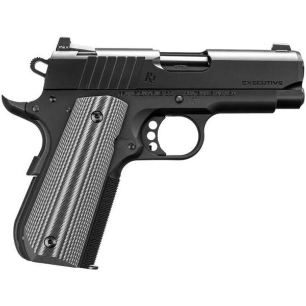 Remington 1911 R1 Ultralight Executive .45 ACP Semi Auto Pistol 3.5" Barrel 7 Rounds Tritium Night Sights Synthetic Laminate Grips PDV Matte Black Finish