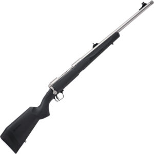 Savage 110 Brush Hunter Bolt Action Rifle .338 Win Mag 20" Threaded Barrel 3 Rounds Adjustable Iron Sights Synthetic Stock Matte Stainless Finish