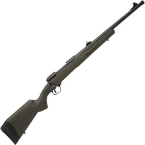Savage 110 Hog Hunter Bolt Action Rifle .223 Rem 20" Threaded Barrel 4 Rounds Iron Sights OD Green Synthetic Stock with Adjustable LOP Matte Black Finish