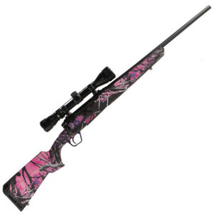 Savage Axis XP Compact Bolt Action Rifle 7mm-08 Remington 20" Barrel 4 Rounds Detachable Box Magazine Weaver 3-9x40 Riflescope Synthetic Stock Muddy Girl Camo Finish