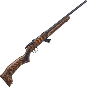 Savage Mark II Minimalist .22 LR Bolt Action Rimfire Rifle 18" Threaded Barrel 10 Rounds Brown Minimalist Laminate Stock Black Finish