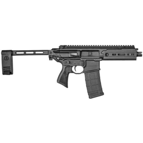 SIG Sauer MCX Rattler 5.56 NATO Semi Auto Pistol 5.5" Barrel 30 Rounds SIG Enhanced Trigger Free Float M-LOK Hand Guard Pistol Stabilizing Brace Stealth Black Finish