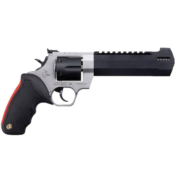 Taurus Raging Hunter .44 Mag DA/SA Revolver 6.75 " Ported Barrel 6 Rounds Adjustable Rear Sight Picatinny Top Rail Rubber Grip Two Tone Stainless/Black