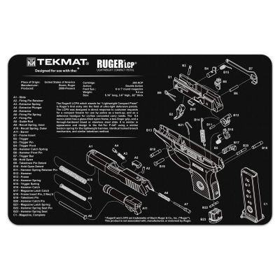 TekMat Handgun Cleaning Mat Ruger LCP