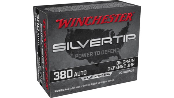 Winchester SUPER-X HANDGUN .380 ACP 85 grain Silvertip Jacketed Hollow Point Centerfire Pistol Ammunition 500 RDS